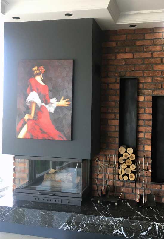 U Tipi Şömine Modeli::SU-06